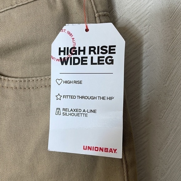 ❤️ 🆕 UNIONBAY High Rise Wide Leg Pants Size 1 - Picture 4 of 5